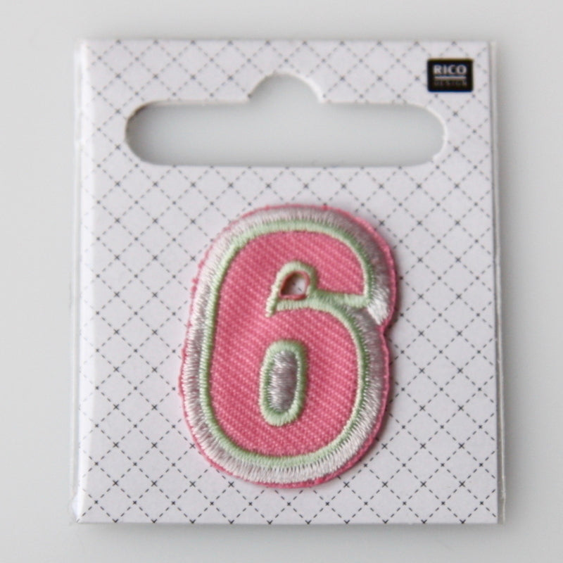 Iron-On Number Patch - 6