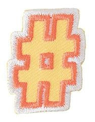 Iron-On Patch - Hashtag