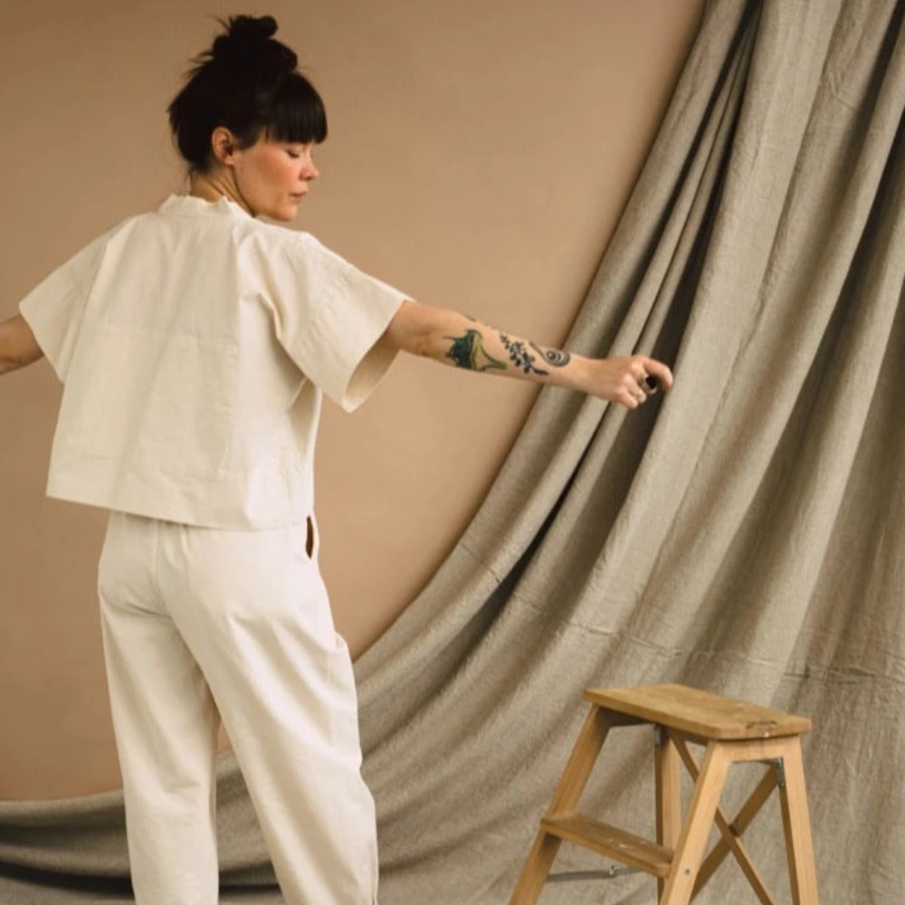 Birgitta Helmersson - Zero Waste Cropped Shirt - Size One - PDF Pattern