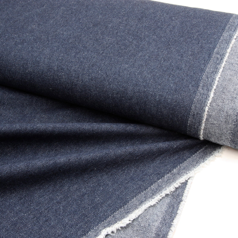 Washed Cotton Denim 8oz - Indigo