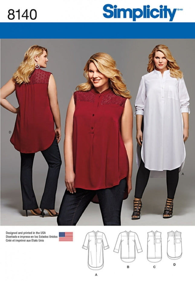 Simplicity 8140 - Plus Size Shirt