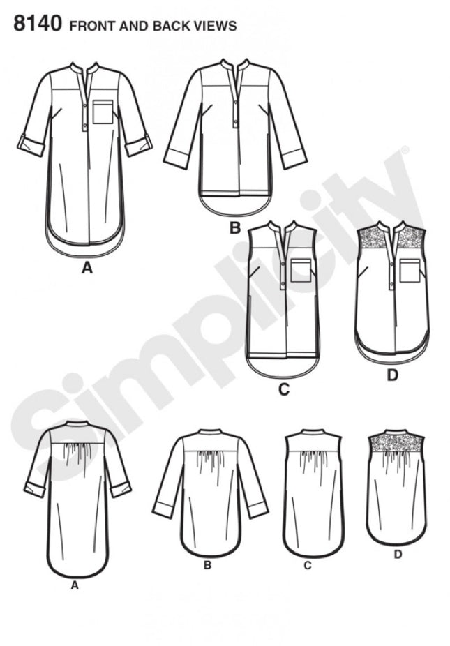 Simplicity 8140 - Plus Size Shirt