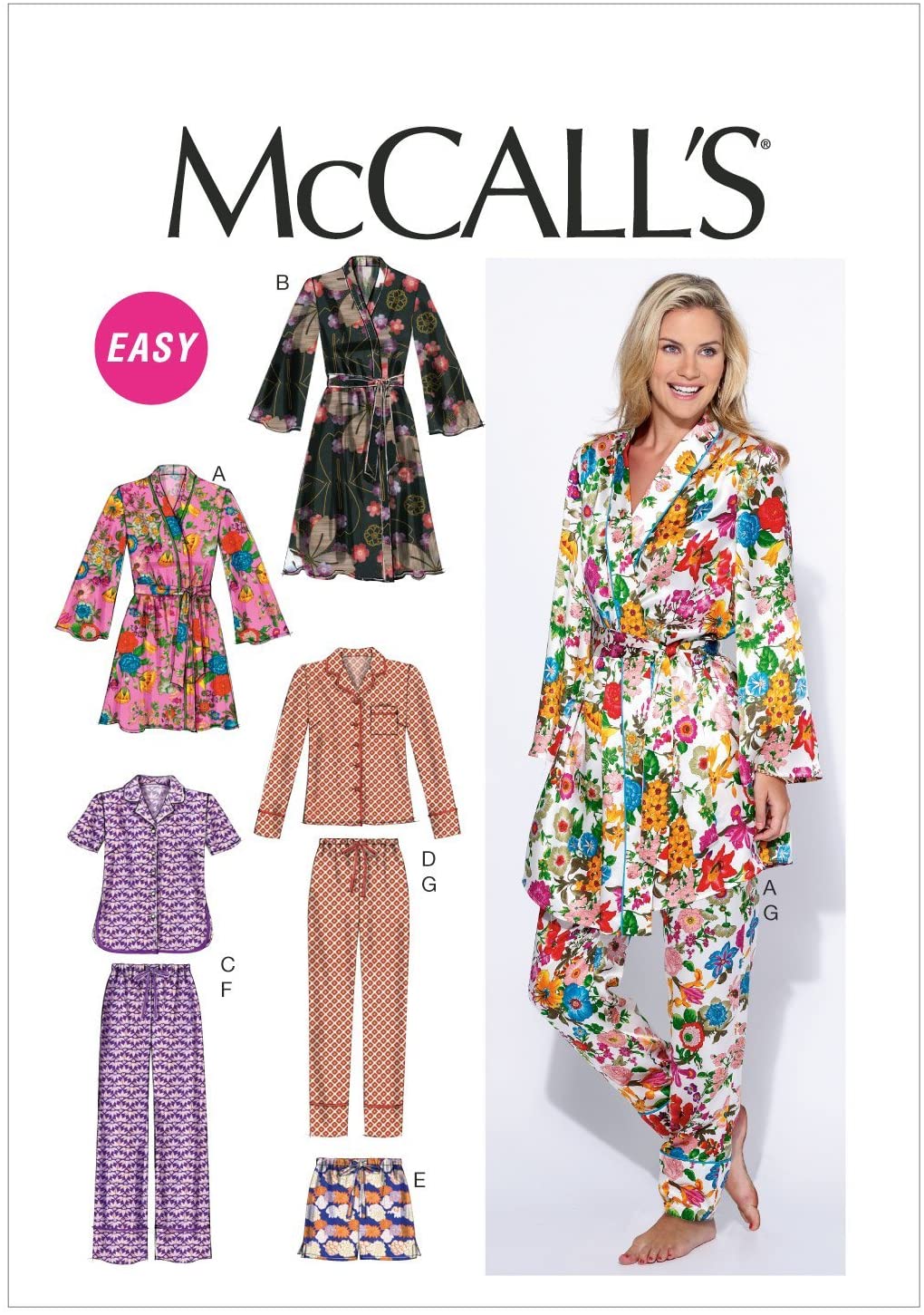 McCall's 8056 - Misses Robe, Belt, Tops, Shorts, and Pants #IrisMcCalls
