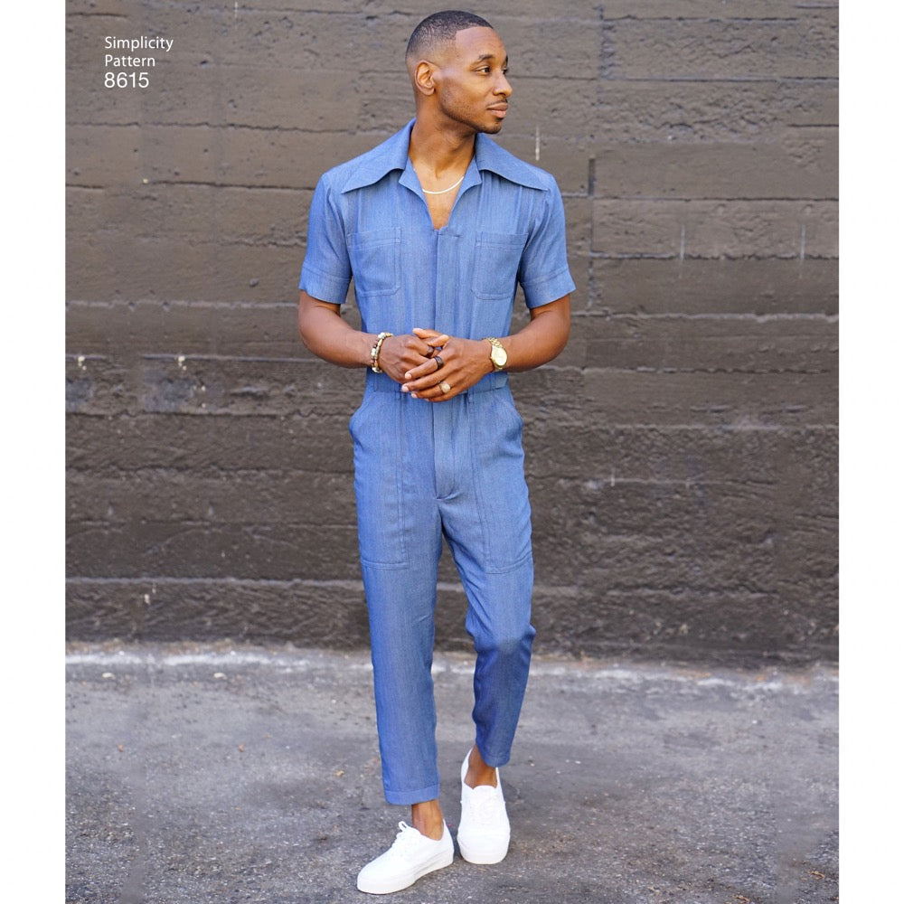 Simplicity Mens' 8615 - Men's Vintage Jumpsuit and Overalls