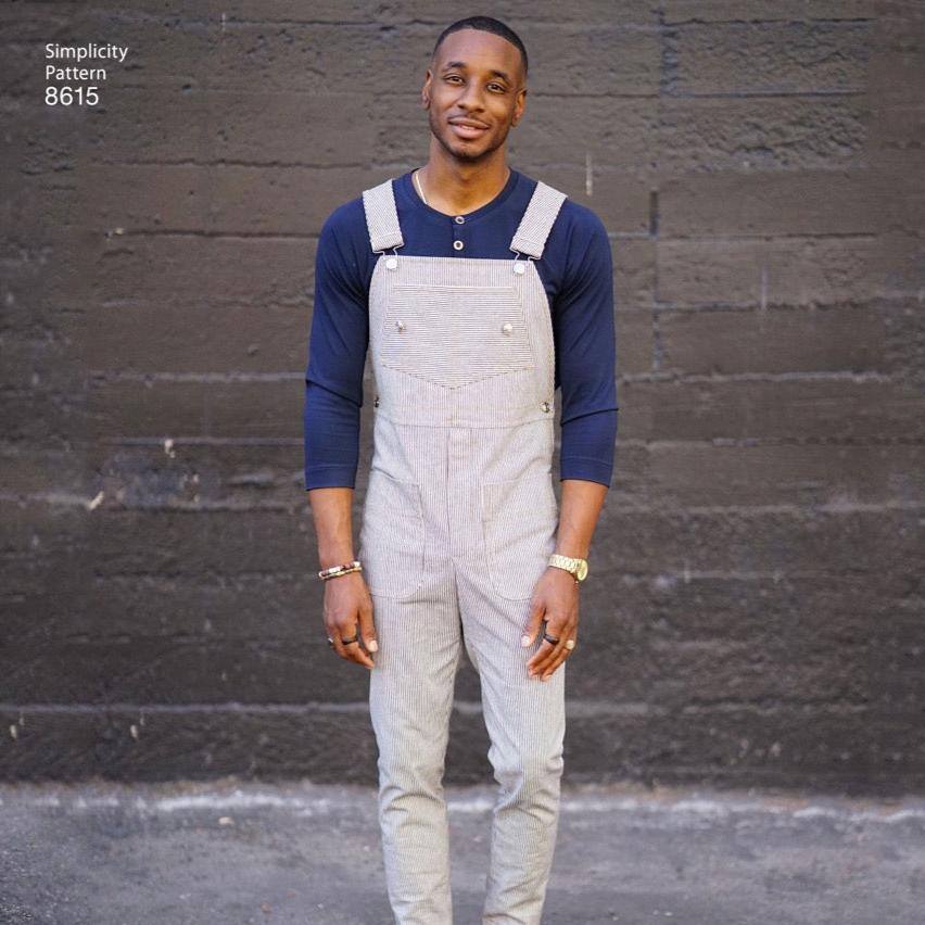 Simplicity Mens' 8615 - Men's Vintage Jumpsuit and Overalls