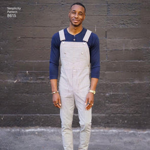 Simplicity Mens' 8615 - Men's Vintage Jumpsuit and Overalls