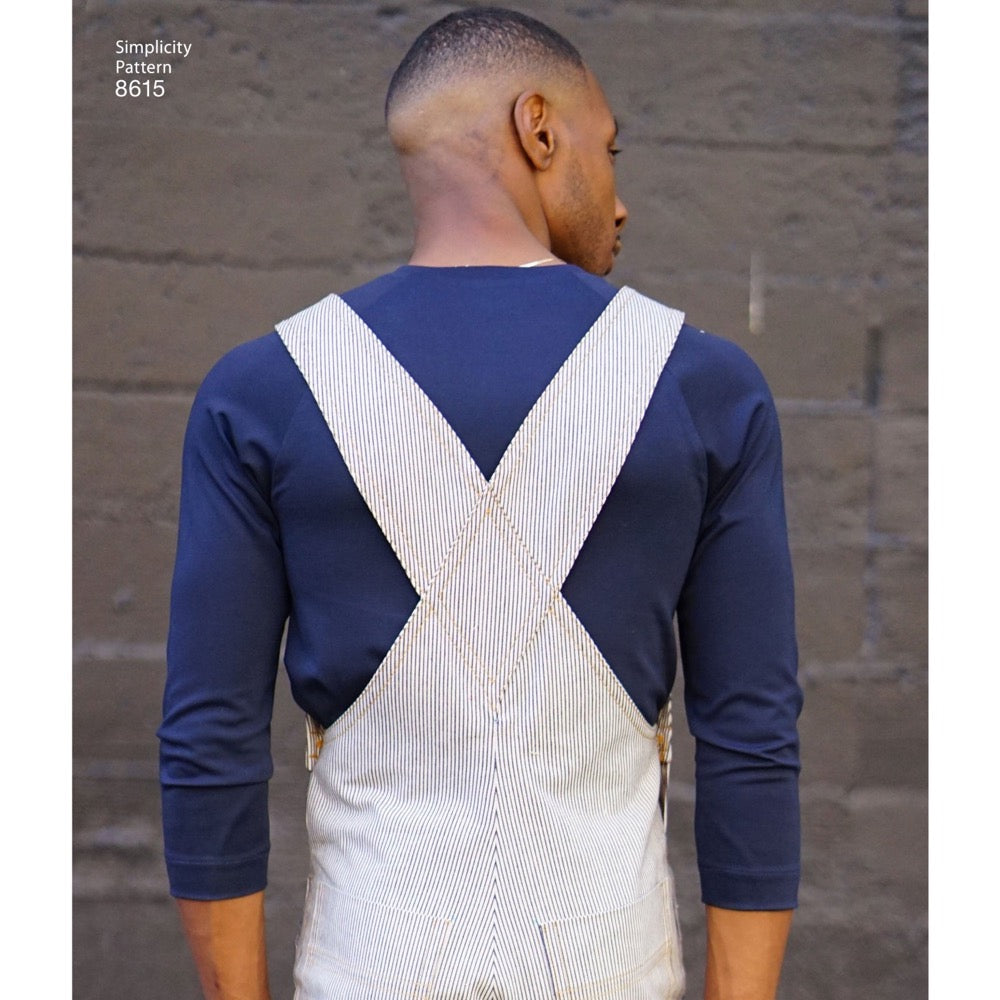 Simplicity Mens' 8615 - Men's Vintage Jumpsuit and Overalls
