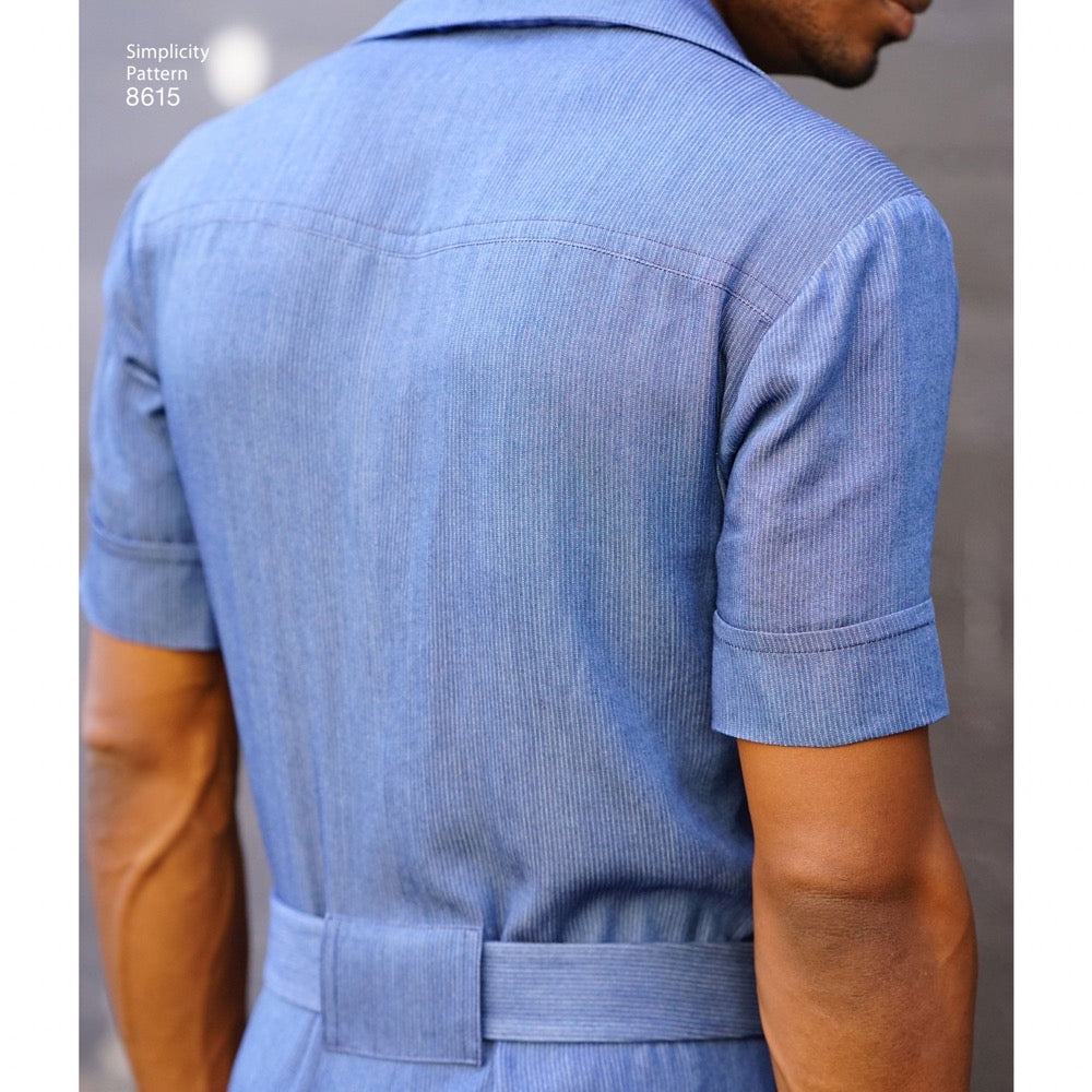 Simplicity Mens' 8615 - Men's Vintage Jumpsuit and Overalls