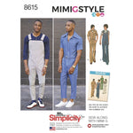 Simplicity Mens' 8615 - Men's Vintage Jumpsuit and Overalls