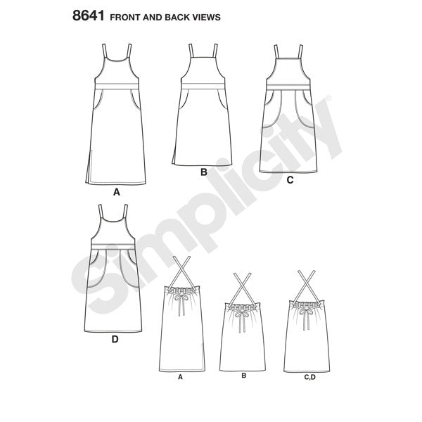 Simplicity 8641 - Pinafore Dress