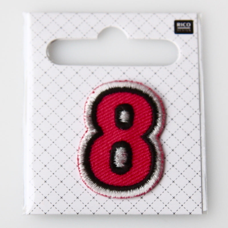 Iron-On Number Patch - 8