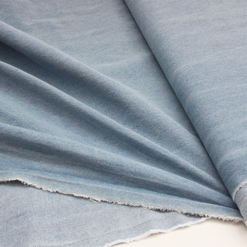 Washed Cotton Denim 8oz - Light Blue