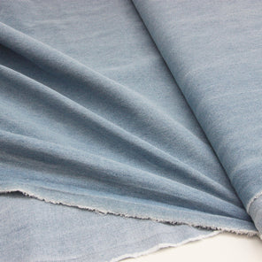 Washed Cotton Denim 8oz - Light Blue