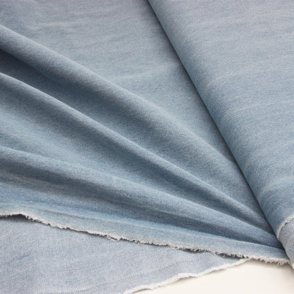 Washed Cotton Denim 8oz - Light Blue