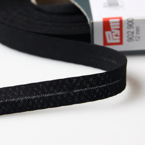 Prym Cotton Bias Binding 12mm - 900 Black