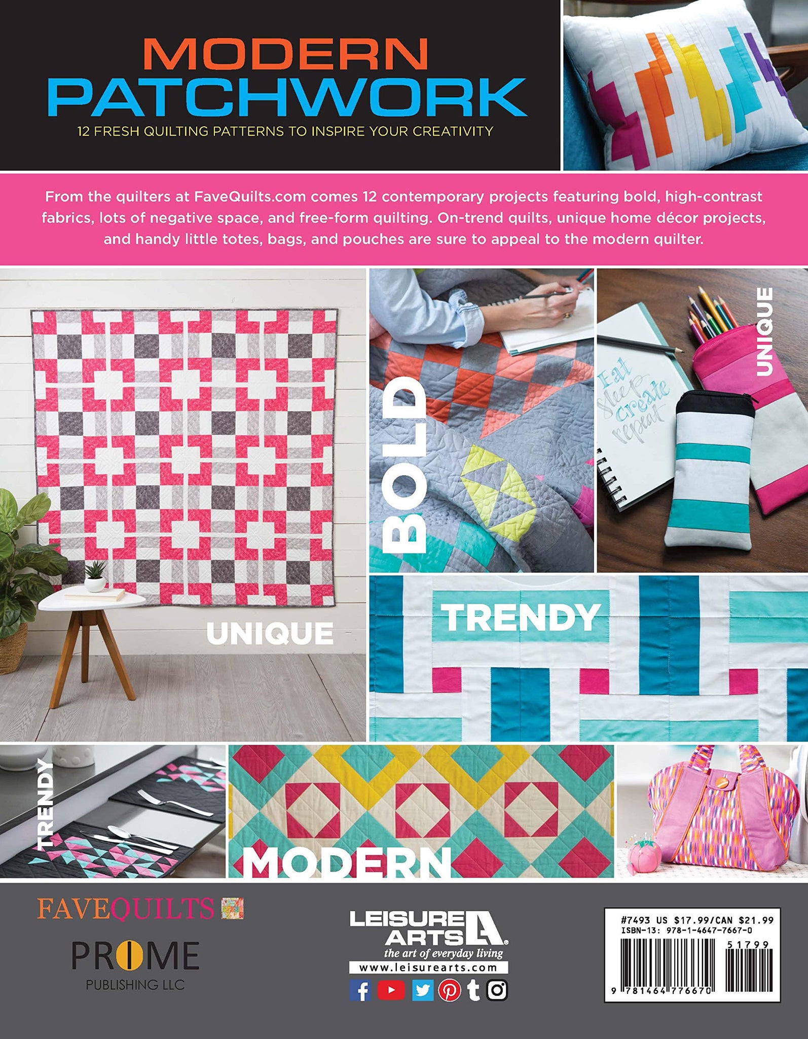 Modern Patchwork: 12 Fresh Patterns To Inspire Your Creativity by Leisure Arts (editor)