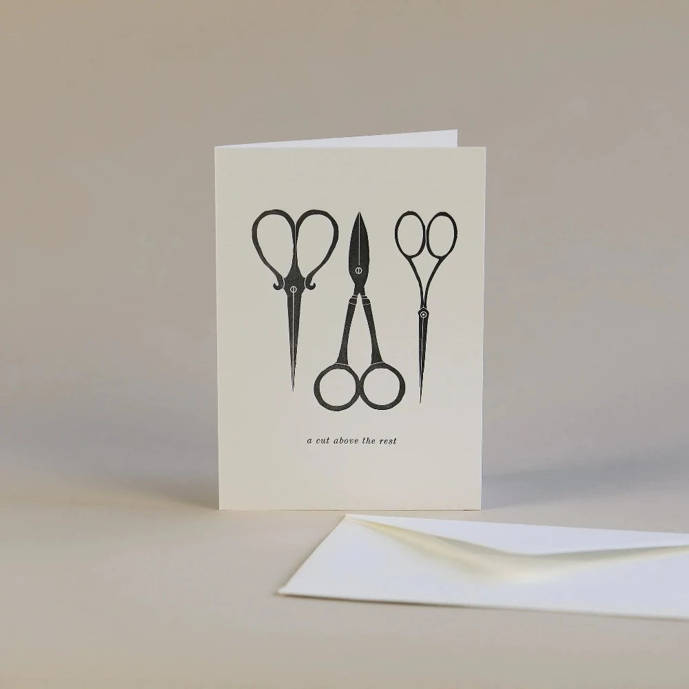 A Cut Above The Rest Letterpress Greetings Card