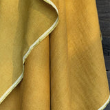 mustard coloured european linen herringbone weave