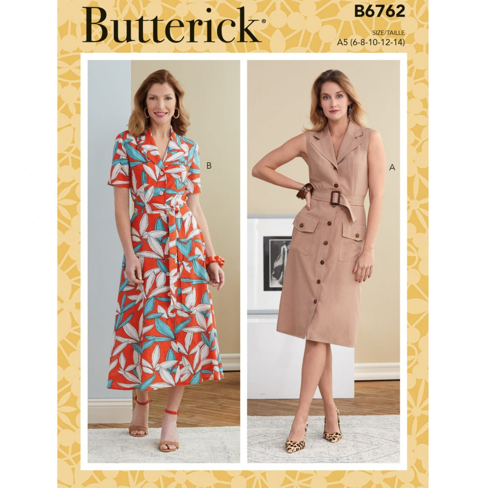Butterick 6762 - Misses' Dress with Belt