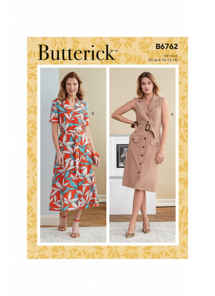 Butterick 6762 - Misses' Dress with Belt