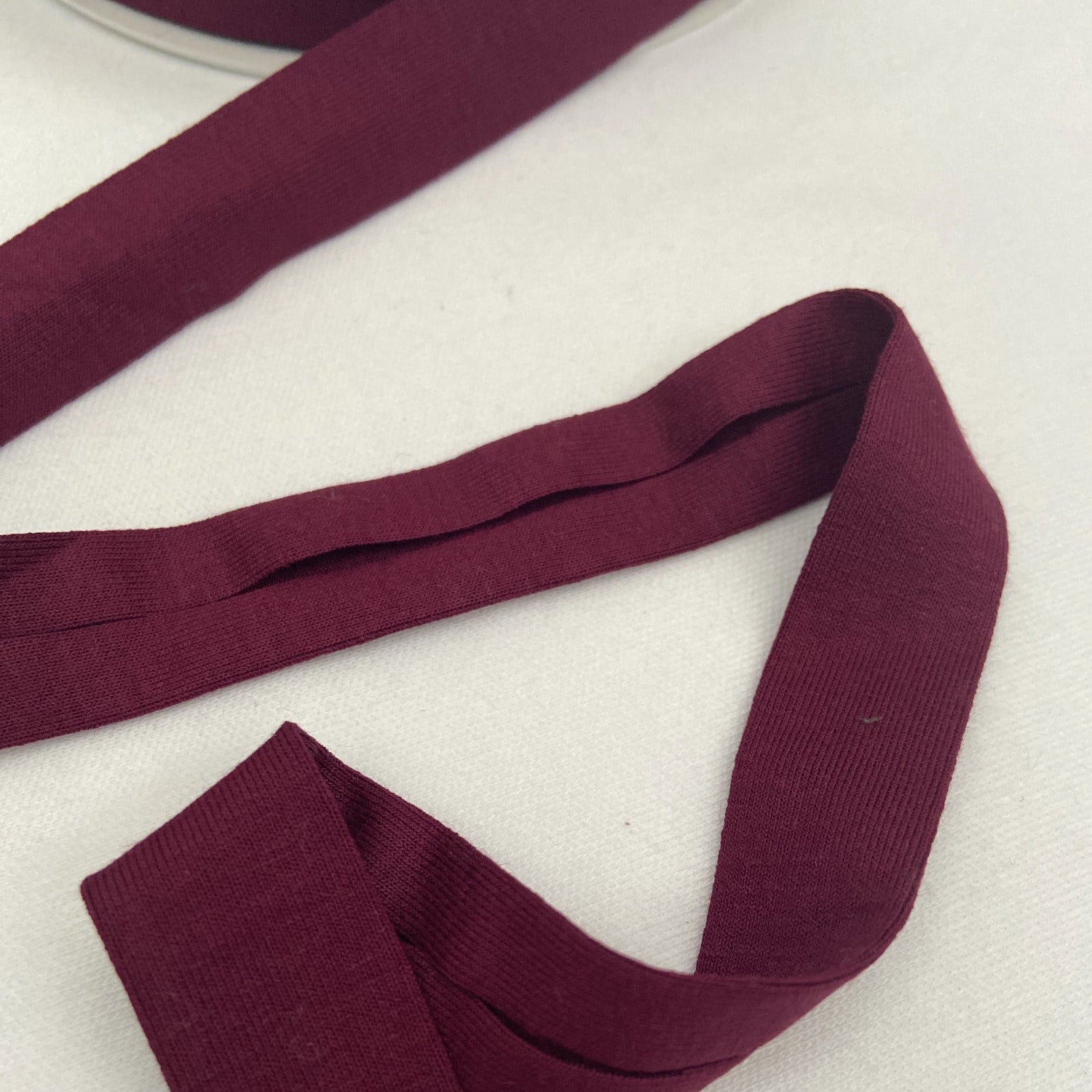 Viscose Jersey Binding 20mm - Bordeaux
