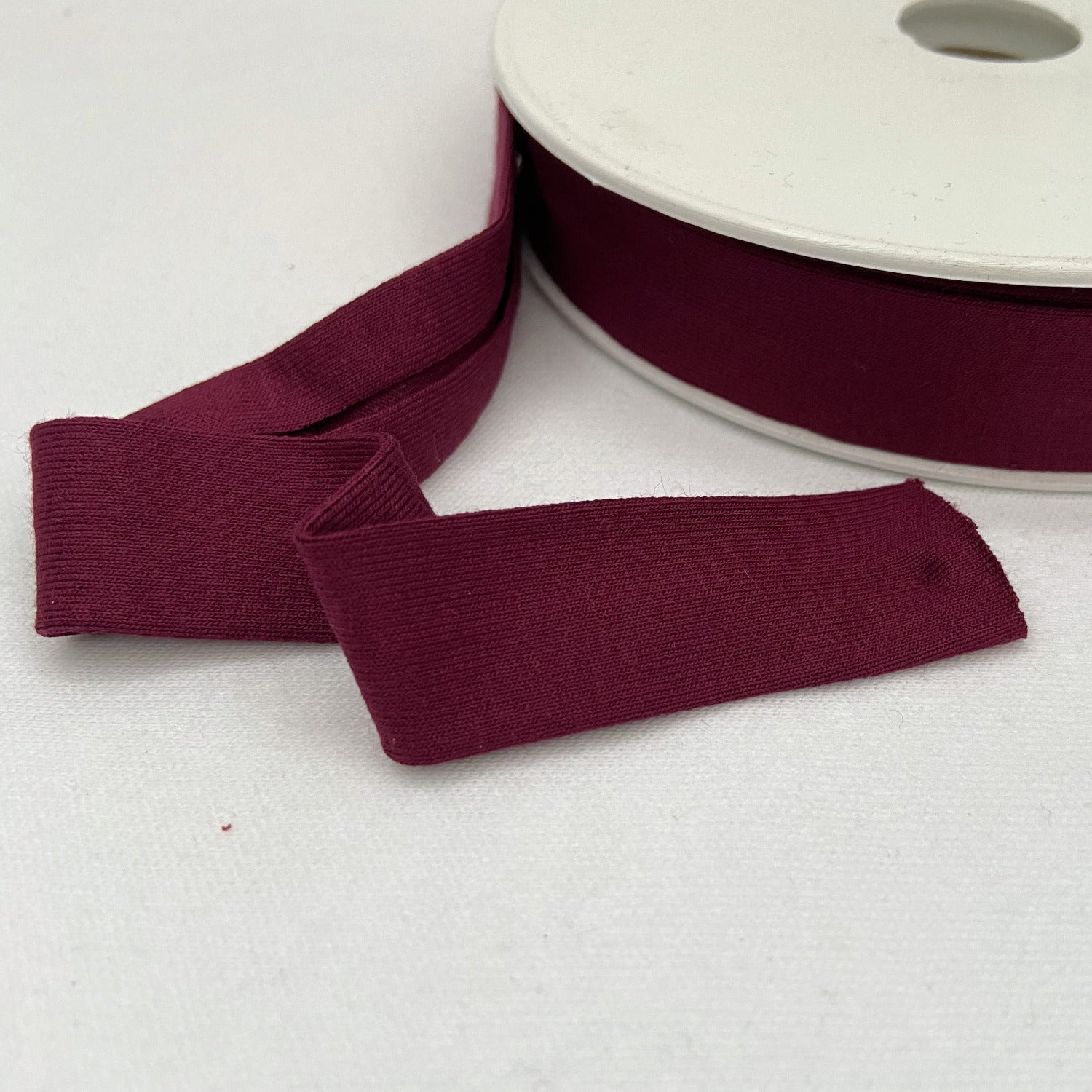 Viscose Jersey Binding 20mm - Bordeaux