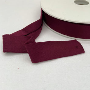 Viscose Jersey Binding 20mm - Bordeaux