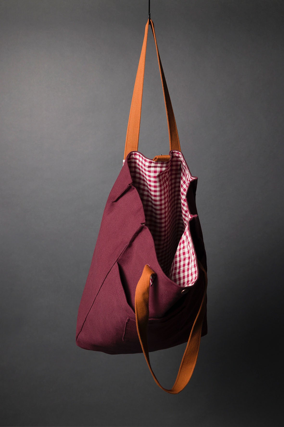 Organic Cotton Canvas - Burgundy
