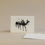 Birthday Camel Letterpress Greetings Card