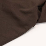 eco friendly micro modal knit stretch jersey soft drapey fabric in dark brown 