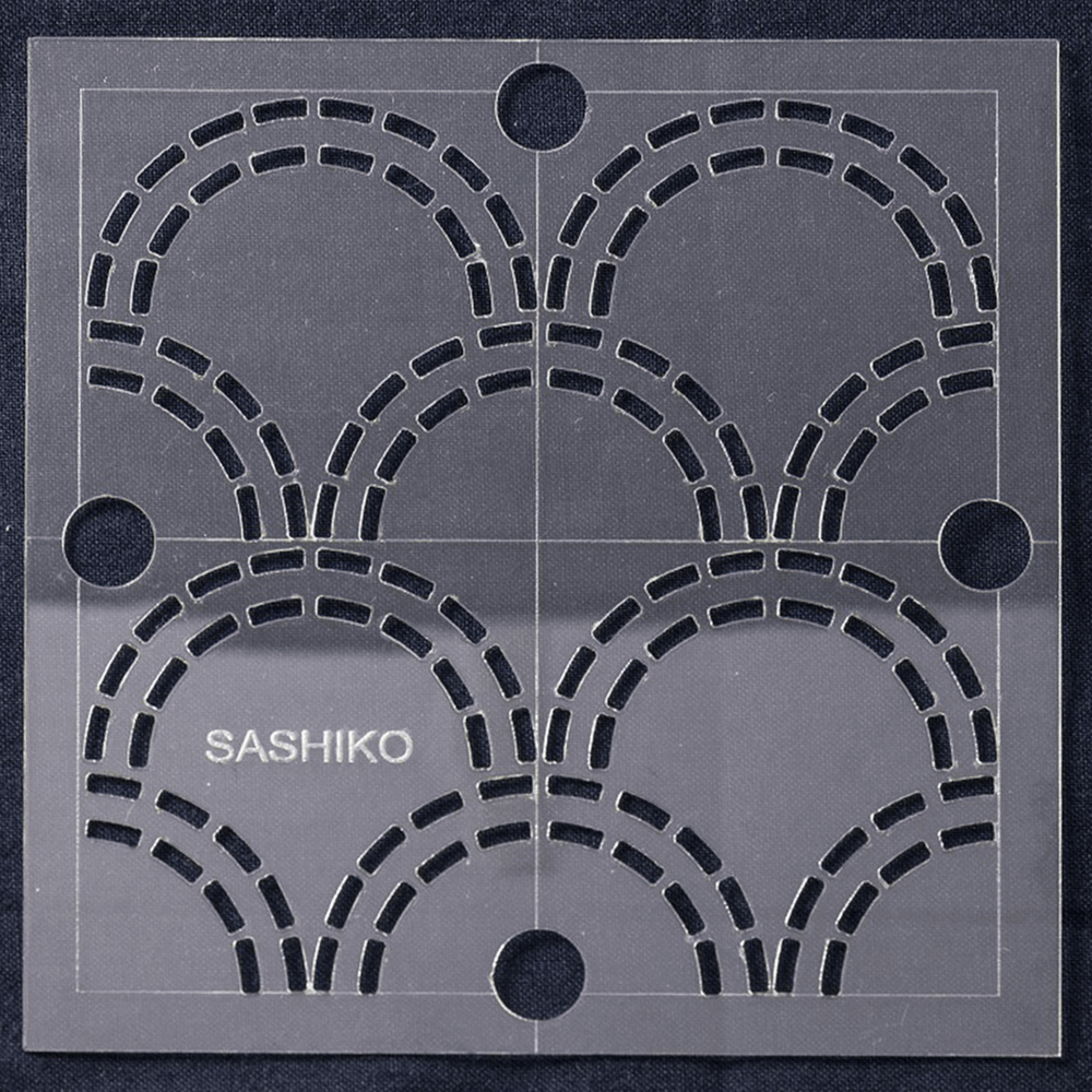 Sashiko Template - Seigaiha
