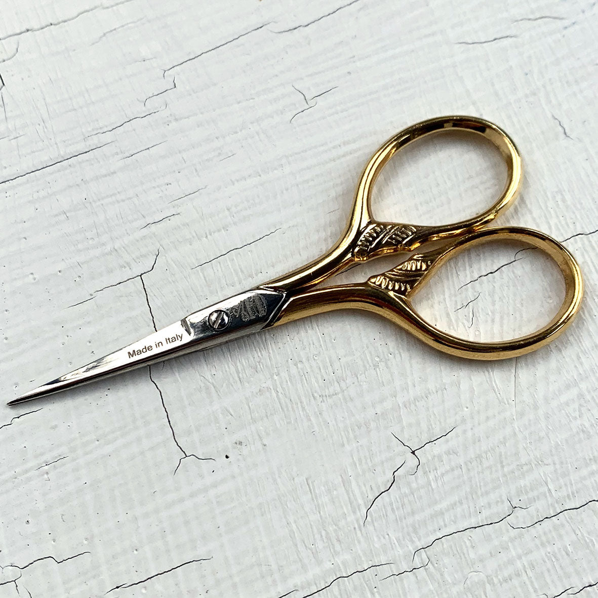 Premax Gold Plate Leaf Embroidery Scissors 9cm