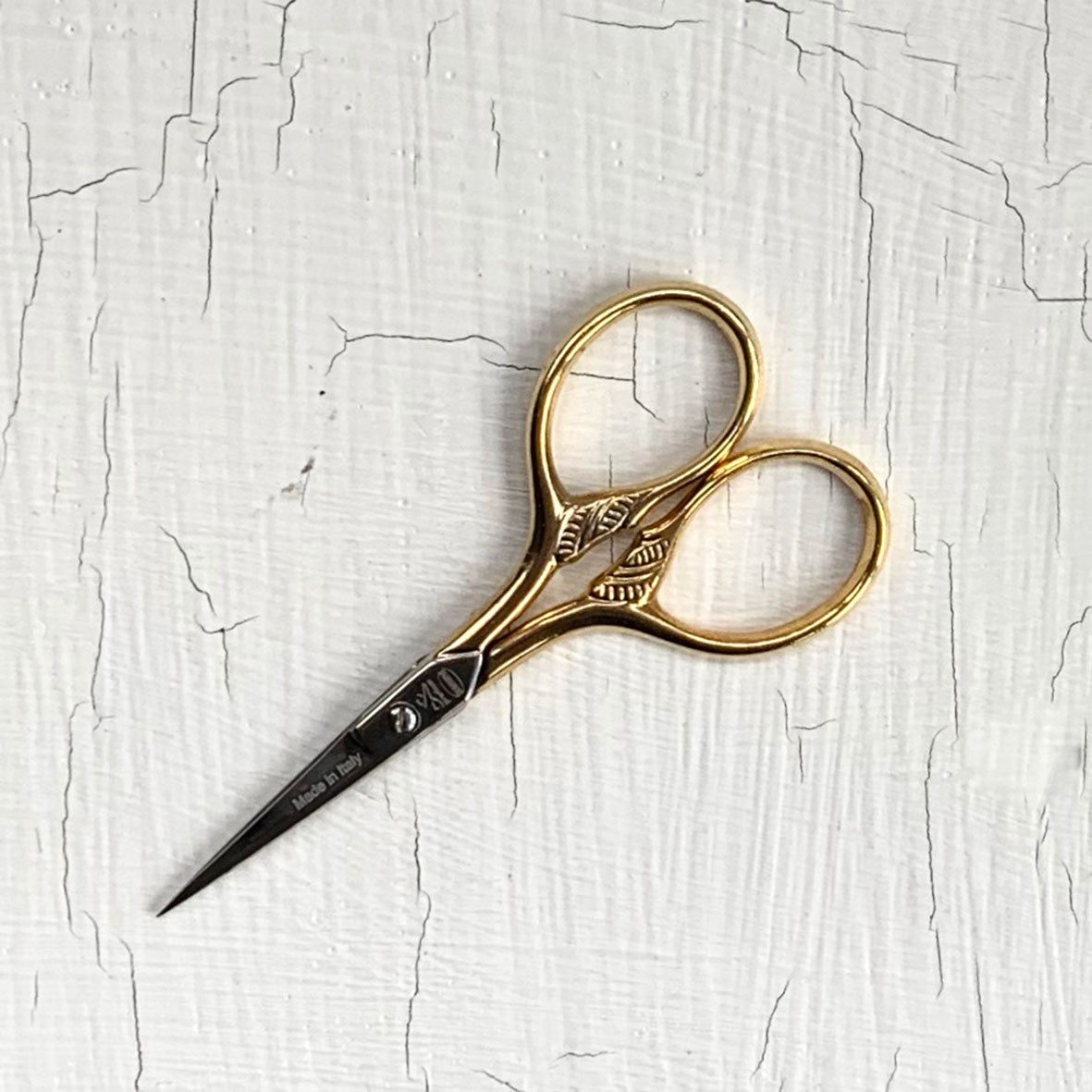 Premax Gold Plate Leaf Embroidery Scissors 9cm