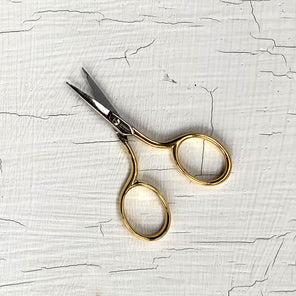 Gold Plate Small Embroidery Scissors 7cm