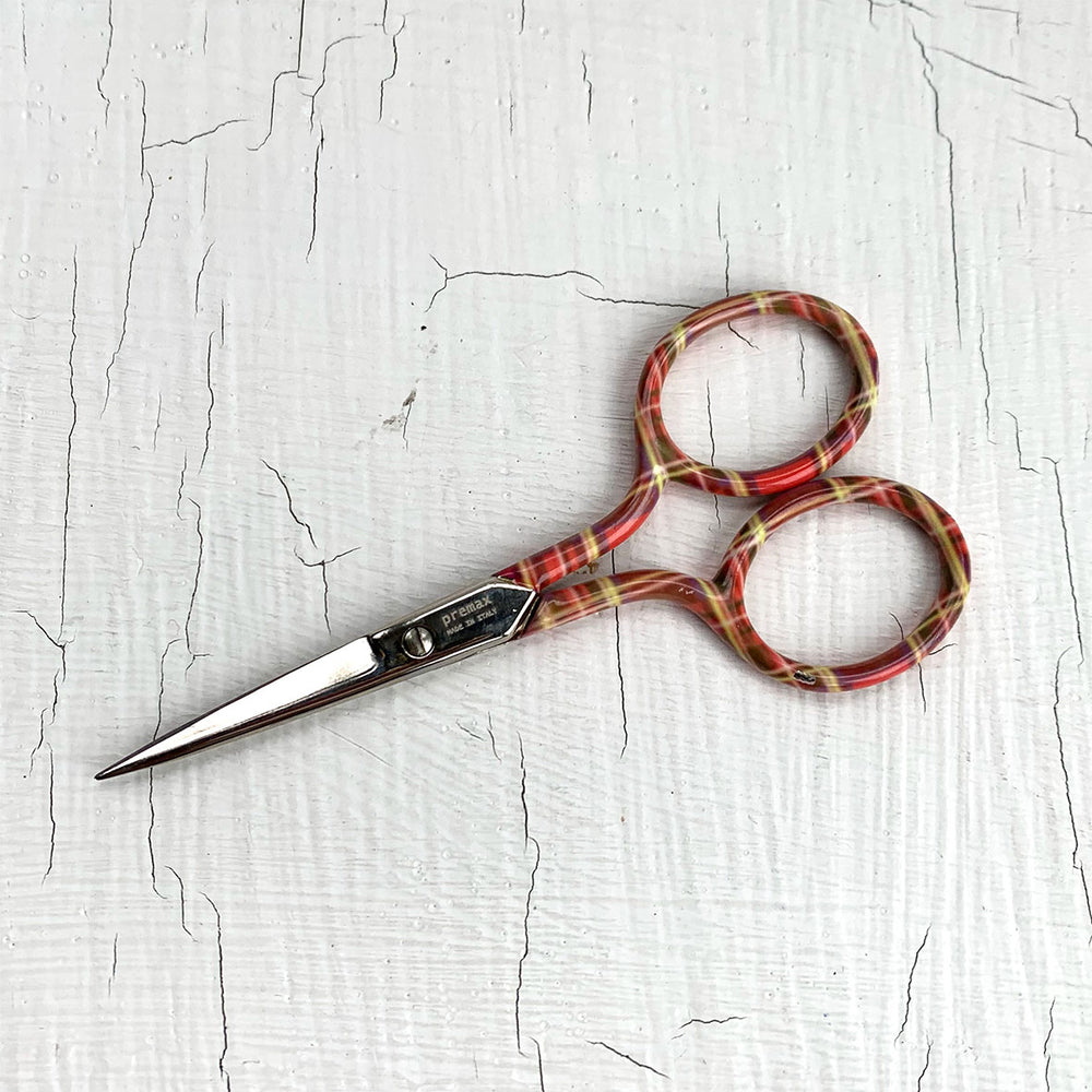 Tartan Embroidery Scissors 9cm