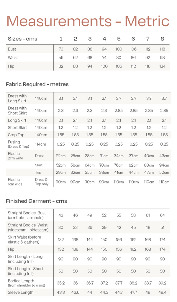 Papercut Patterns - Estella Dress, Top & Skirt