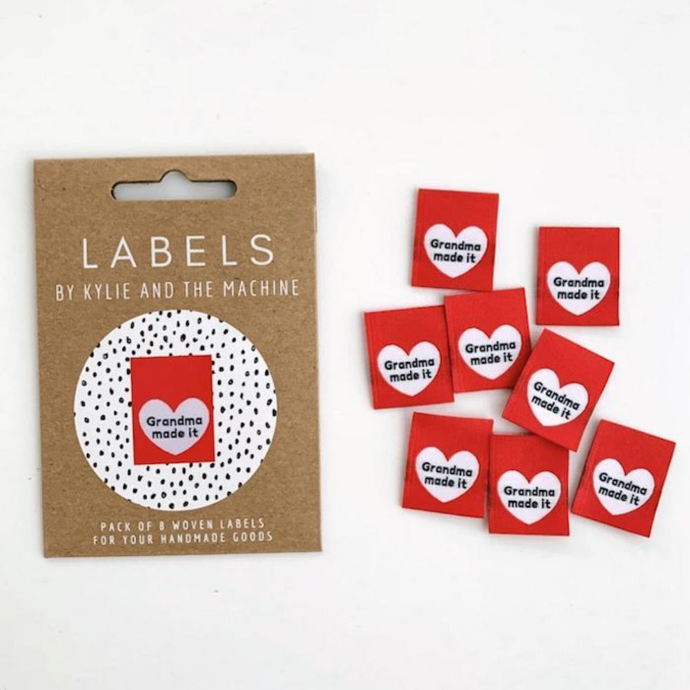 Labels by KATM - "GRANDMA MADE IT" - 10 Pack