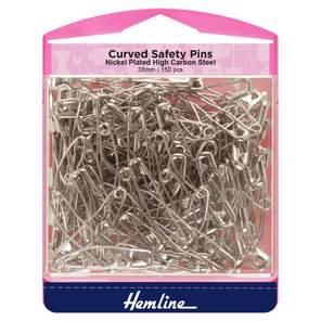 Hemline - Value Pack Curved Safety Pins 38mm