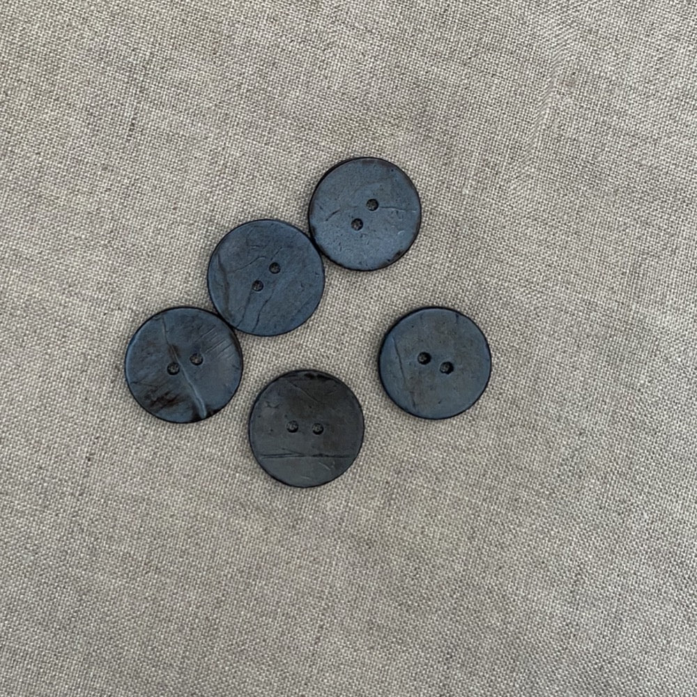 Coloured Coconut Buttons - Blue