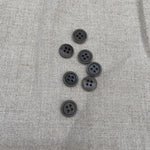 Corozo Button - Grey - 11.4mm