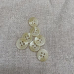 Polyester Shirt Button - Cream - 11.4mm