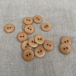 Wooden Button - Beige