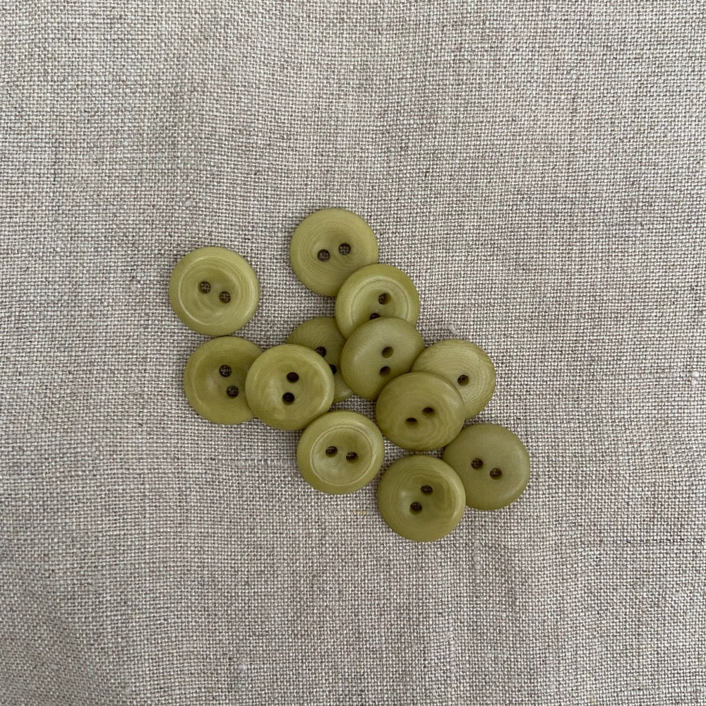 Wooden Button - Green