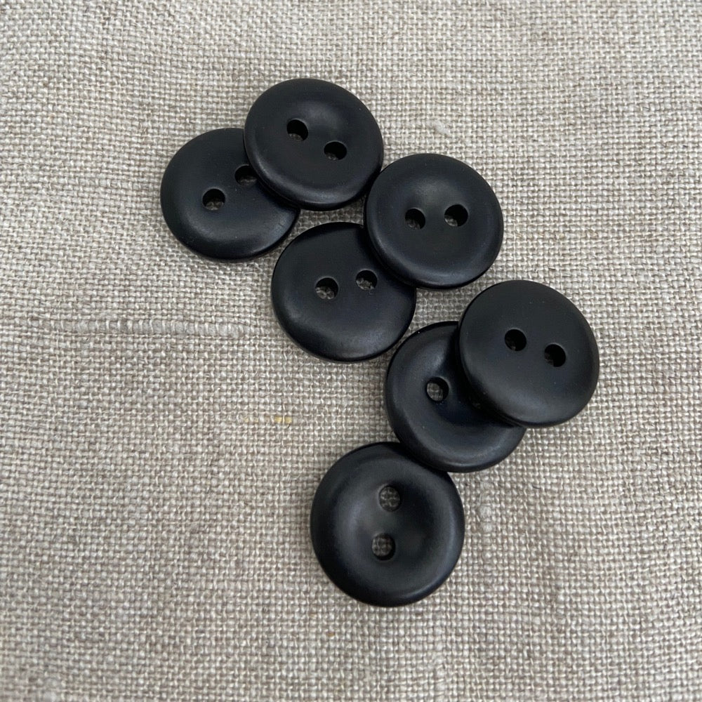 Wooden Button - Black