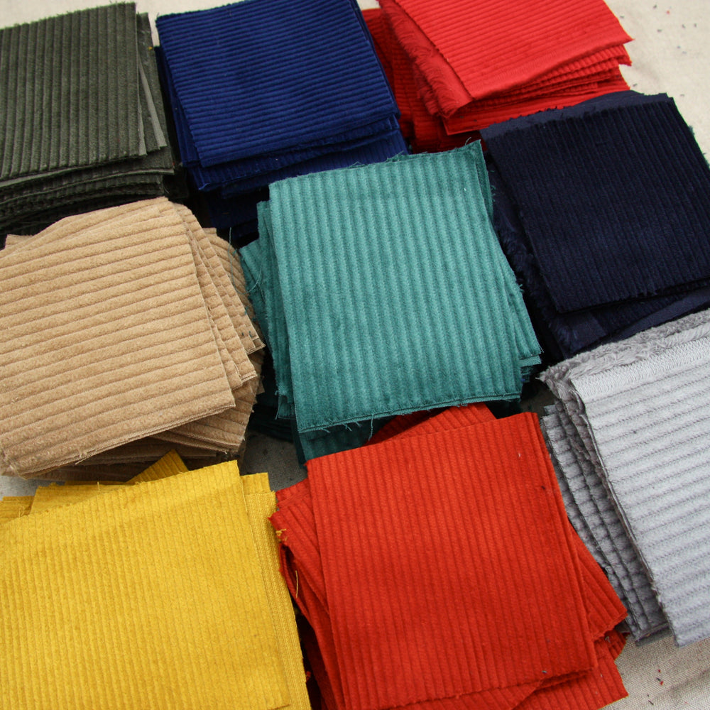 samples of jumbo cotton corduroy fabric
