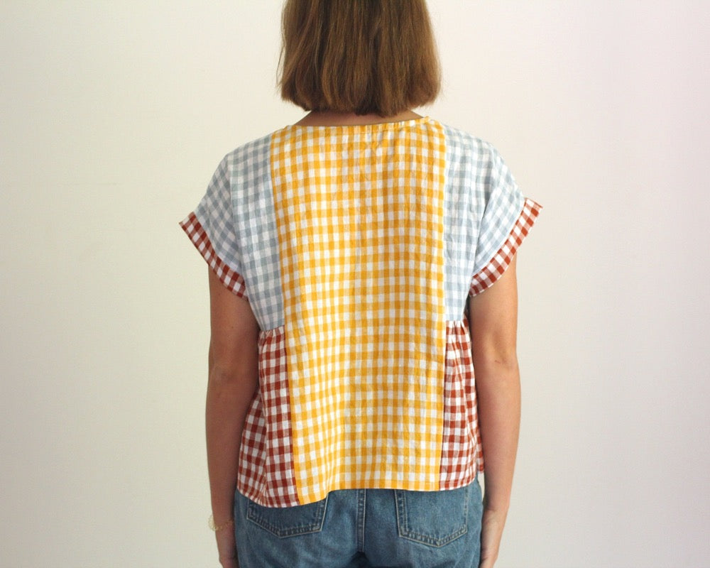 Matchy Matchy SC - Collage Gather Top - PDF Pattern
