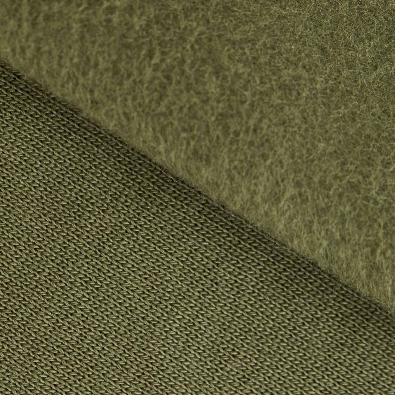 Organic Cotton Fleece - Olive Green