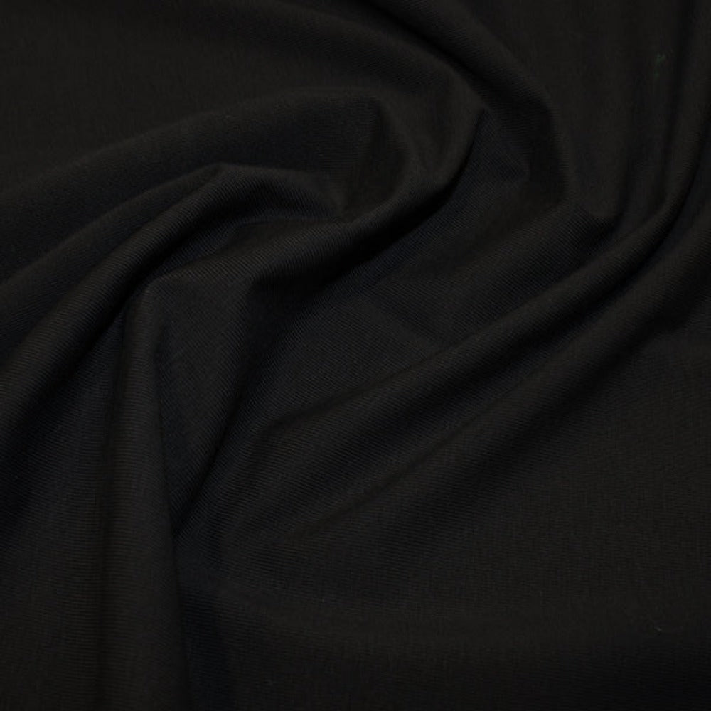Organic Cotton Single Jersey - Black