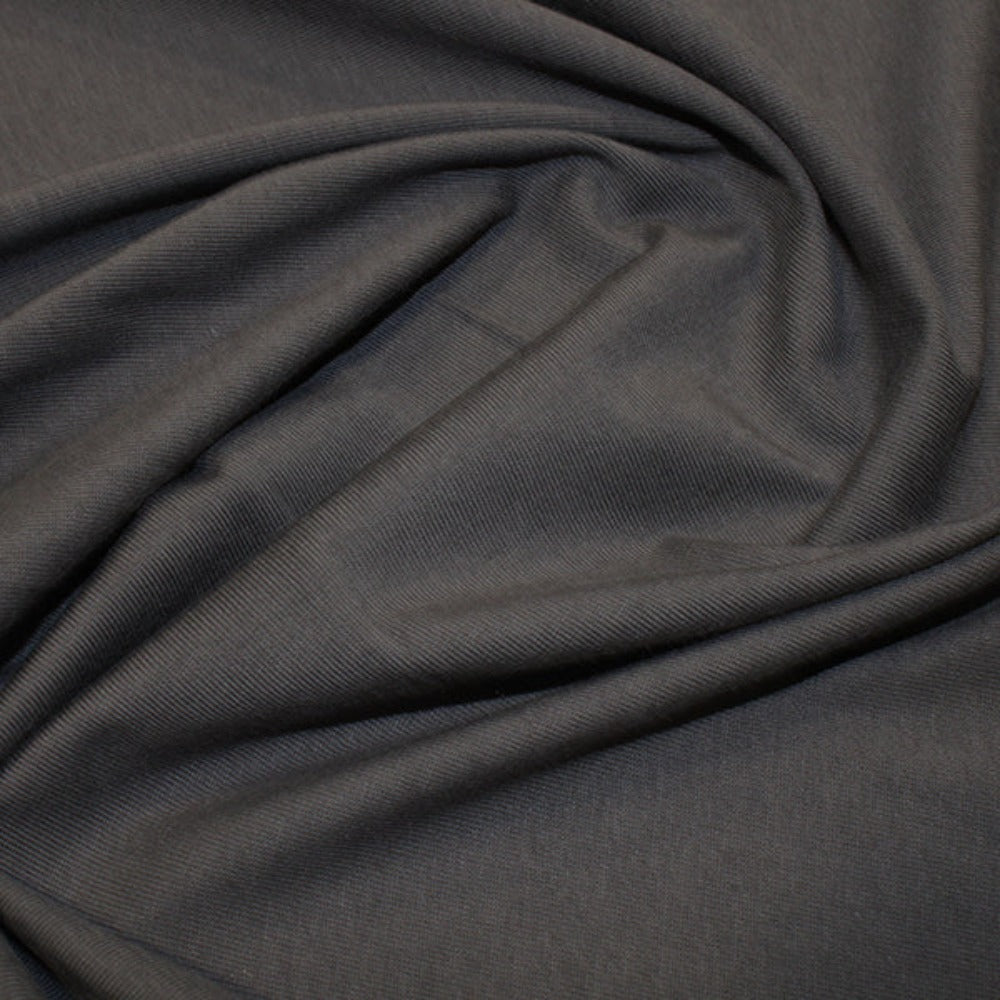 Organic Cotton Single Jersey - Dark Grey