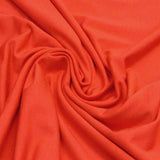 eco friendly micro modal knit stretch jersey soft drapey fabric in dark orange 